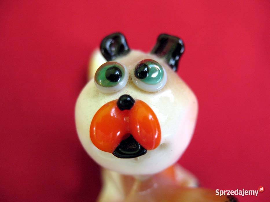 Kot pies figurka ze szkła 45 x 5 x 25 Orygina beżowy mazowieckie Siedlce sprzedam