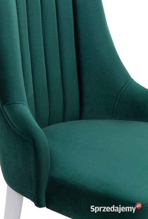 Krzesło Tapicerowane Zielone KUBEŁEK Leżajsk