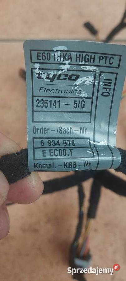 Wiązka instalacja nagrzewnicy BMW 5 E60 E61 osobowe