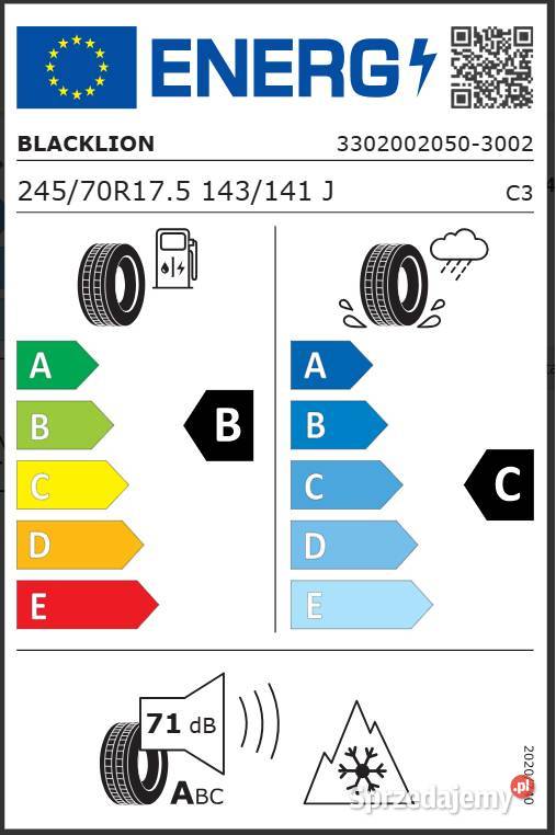 Opona naczepowa 24570 R175 BlackLion BT107 Nowa Zarębki