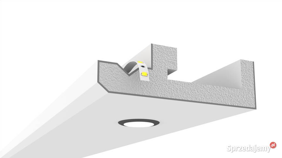 gzyms halogenowy LU4A sztukateria led utwardzany wewnętrzne Warszawa