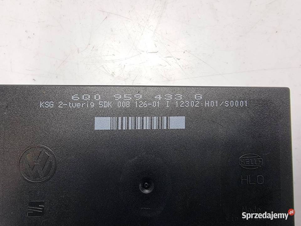 MODUŁ VOLKSWAGEN POLO 9N 6Q0959433G KOMFORTU kujawsko-pomorskie Lipno