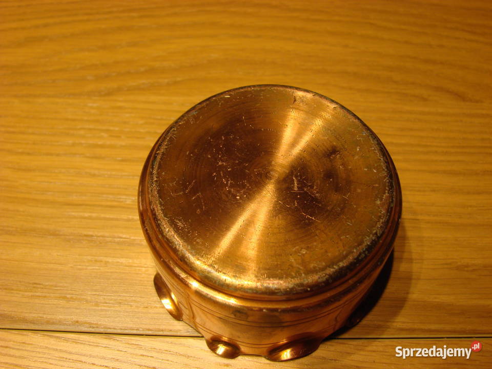 miedziany pojemnikpopielniczka Pozostałe Pruszcz Gdański