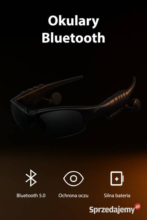 Okulary Bluetooth 50 z Wbudowanymi Słuchawkami