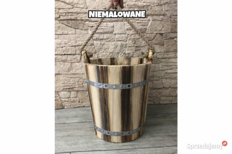 Wiaderko Drewniane Ozdobne Ogrodowe Do Studni Dębica