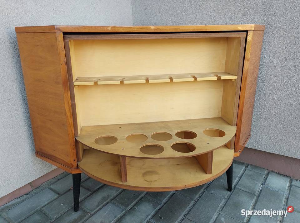 Stary barek narożny obrotowy PRL design patyczak Tczew