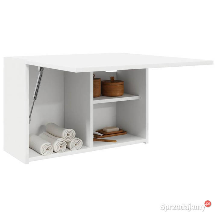 Wisząca szafka łazienkowa biała 60x25x40 mazowieckie Warszawa