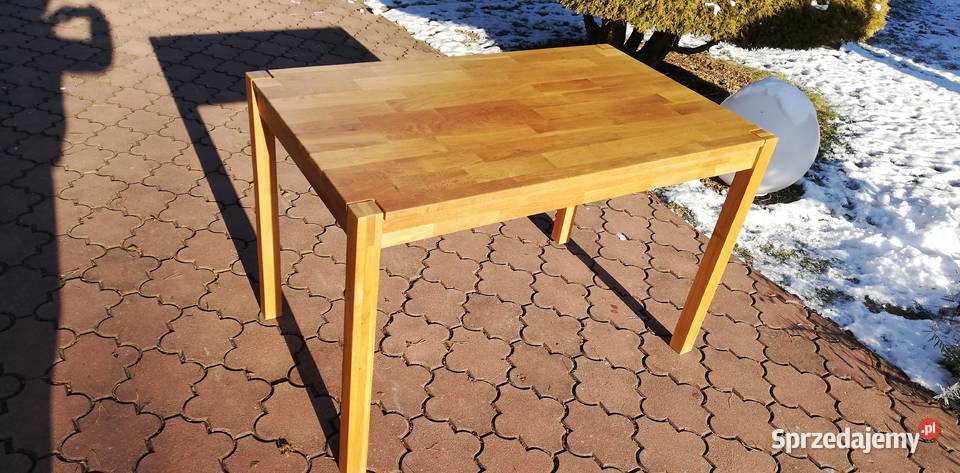 Stół drewniany nie rozkładany prostokątny