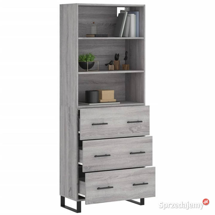 Witrynka szary dąb sonoma 695x34x180 materiał mazowieckie Warszawa sprzedam