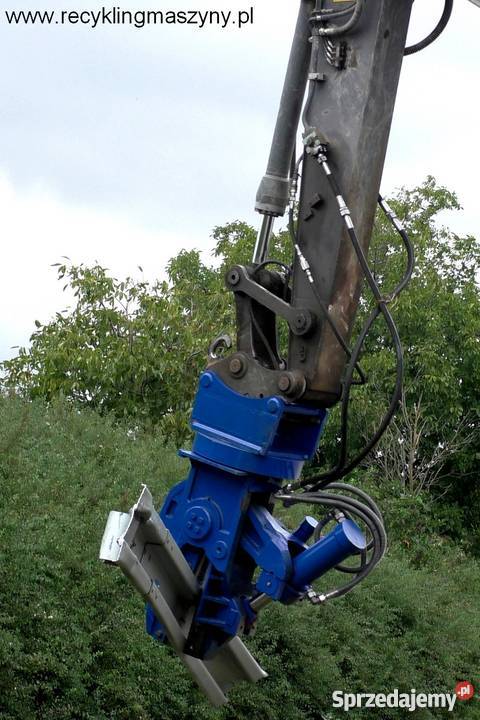 Nożyce do cięcia złomu do koparki obrotowe Produkcja Oświęcim