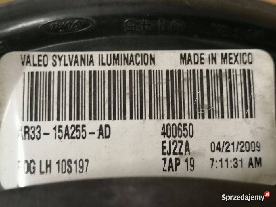 FORD MUSTANG 05 LAMPA PRZECIWMGIELNA LEWA Pleszew