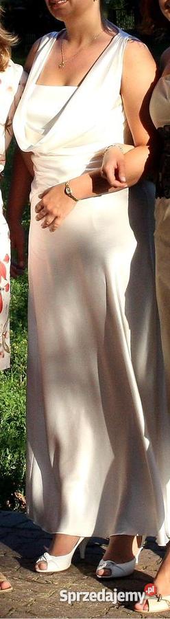 Renato Nucci sukienka może być ślubna i wieczoro biały sprzedam