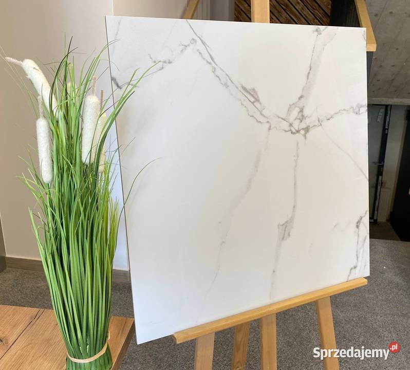 płytka 60x60 gres polerowany Atlanta white małopolskie Zakopane