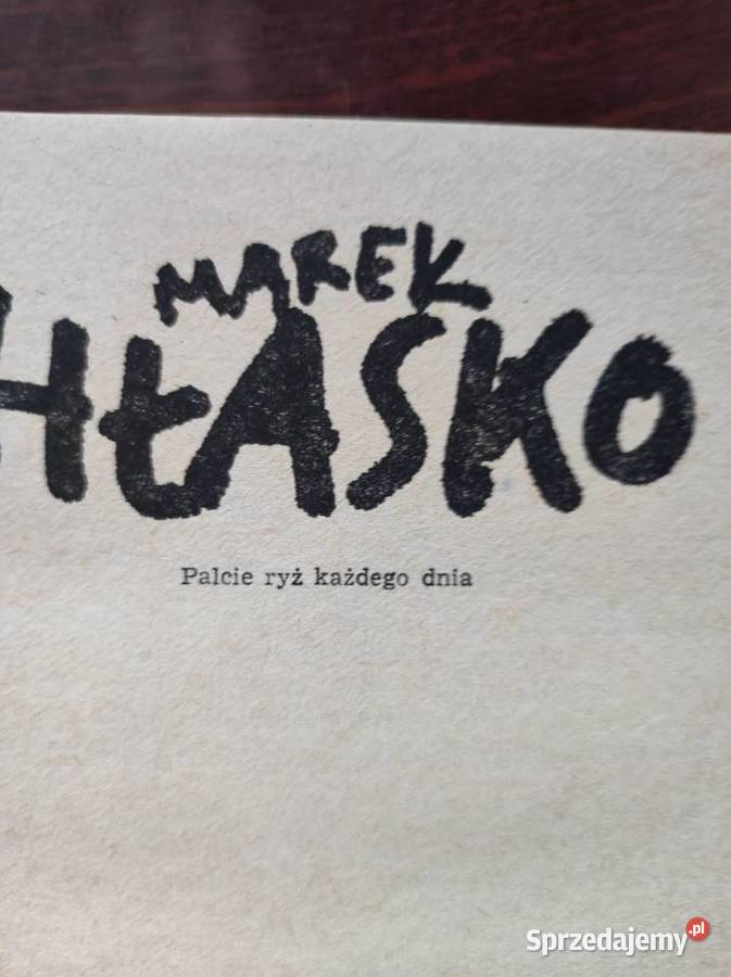 Marek Hłasko Palcie ryż każdego dnia miękka z obwolutą