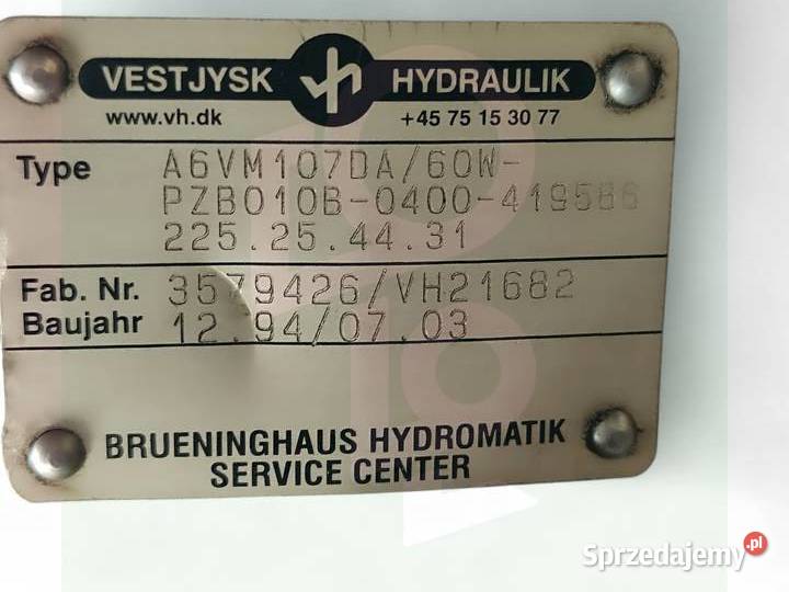 Hydromotor REXROTH A6VM107DA60WPZB010B Wilkowo