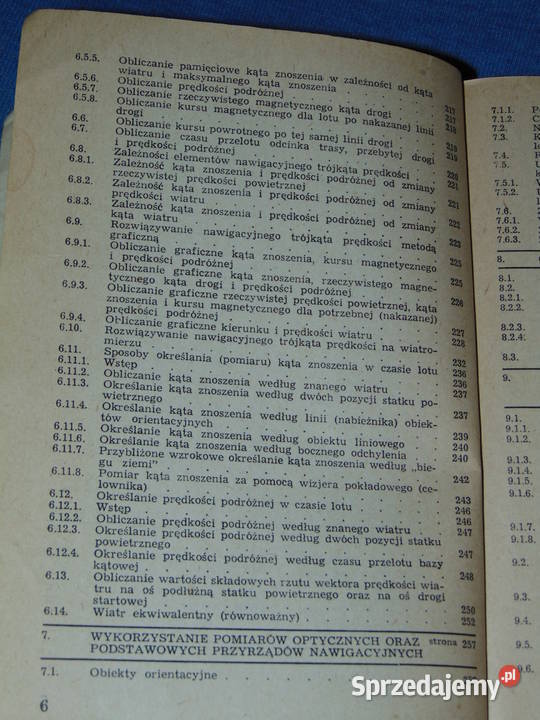 Szkolenie samolotowe Podręcznik nawigacji Lublin sprzedam
