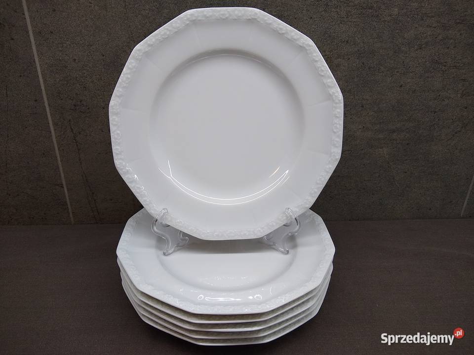 Talerz płaski Rosenthal Biała Maria Classic 6 szt