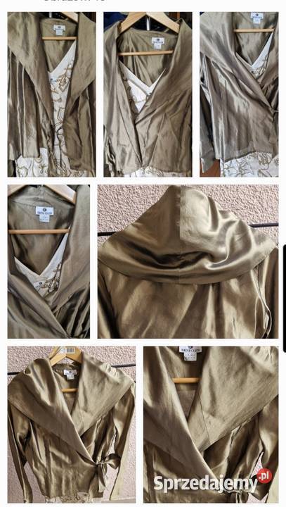 Damska efektowna NARZUTKAKOSZULA Deni Cler 42 Marynarki i żakiety lubelskie