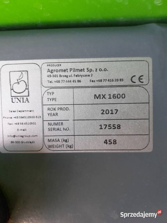 Sprzedam Rozsiewacz 1600 l nieuszkodzony Wierzbica