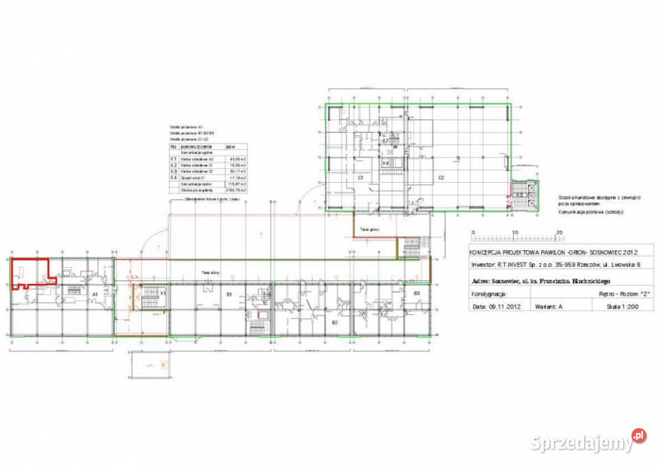 Do wynajęcia lokal użytkowy ok 70m2 w Sosnowcu