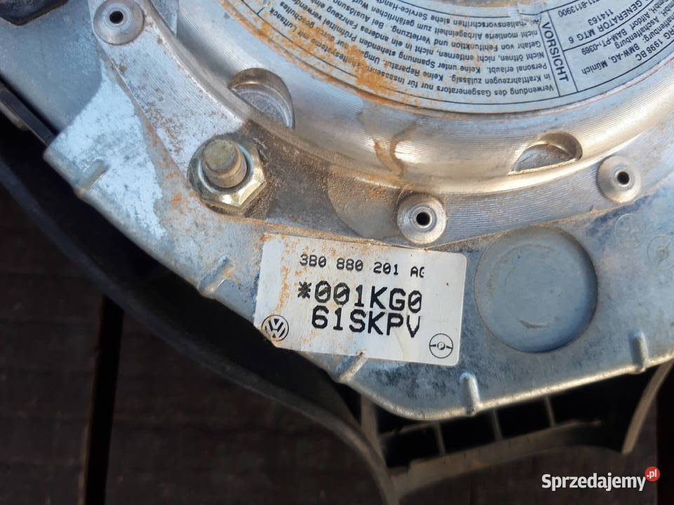 Poduszka powietrzna kierowcy VW Passat B5B5 Części samochodowe Widuchowa