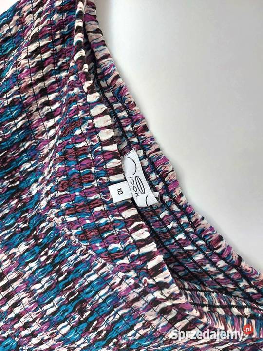 Sukienka Look M 38 biała fioletowe niebieskie Spódnice i sukienki Warszawa