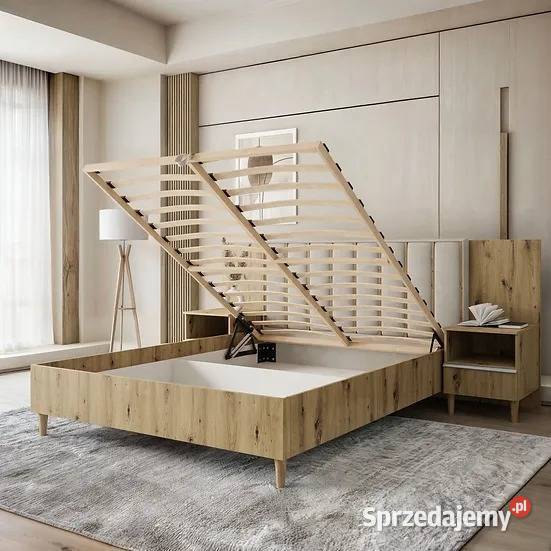 Łóżko sypialniane Lux ze stolikami bez śląskie Zabrze