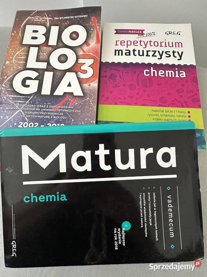 Matura biologia matematyka fizyka polski kompendium, repetytorium, opracowanie Szczecin sprzedam