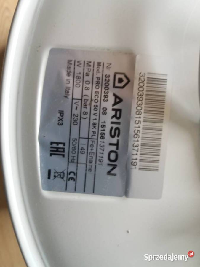 Bojler podgrzewacz wody Ariston PRO ECO 50V Warszawa