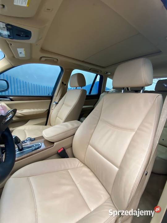 BMW x3 2015 30 28 xdrive F25 fotele PRZÓD BEŻ Częstochowa