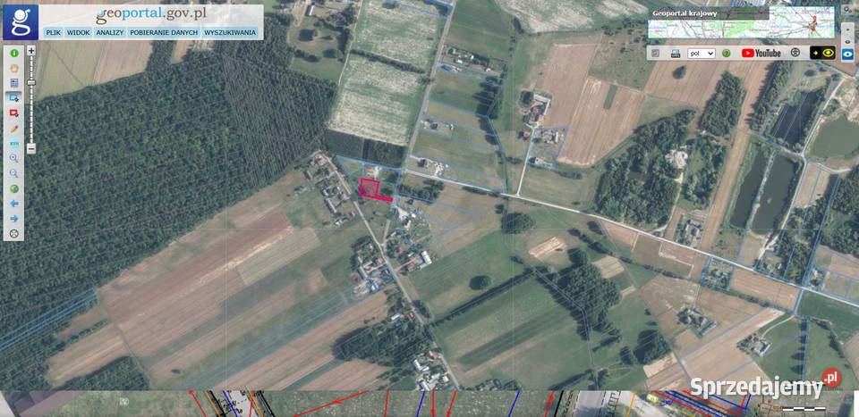 Działka budowlana w miejscowości Zofian g 1635m2