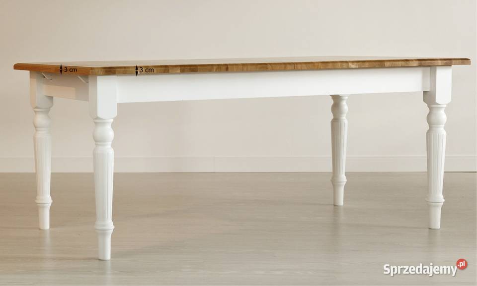 STÓŁ NICEA ROZSUWANY 29 DĘBOWY STYL PROWANSALSKI Meble śląskie Buczkowice