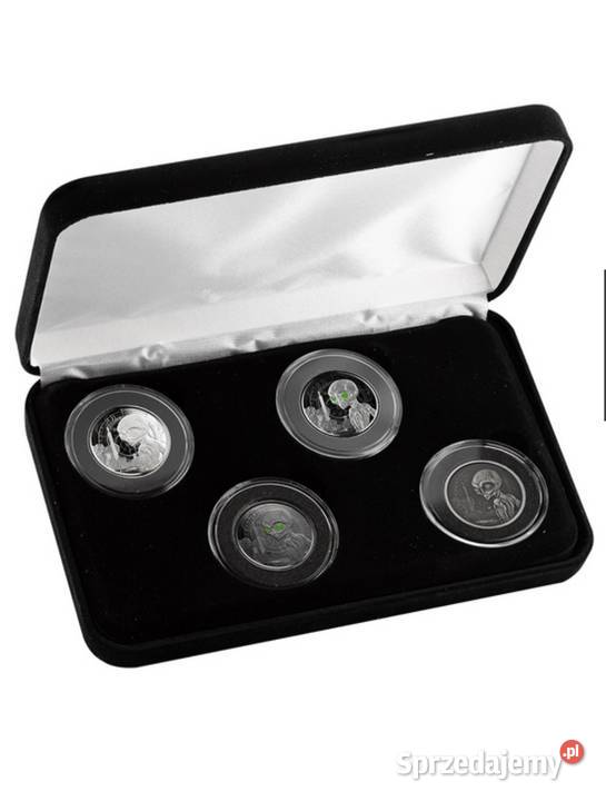 Zestaw Ghana Alien 4 x 12 uncji srebra UFO Warszawa sprzedam