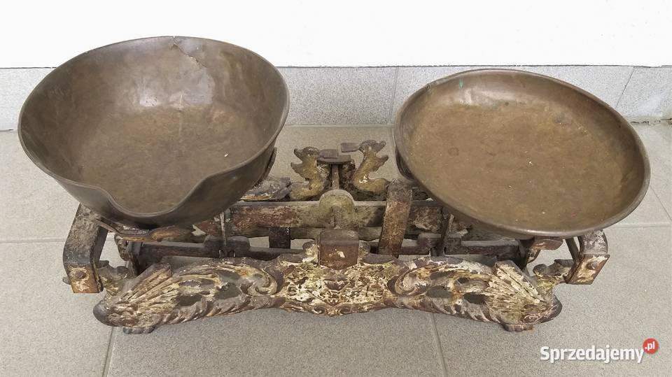 Stara waga szalkowa LewGryf 5 8 odważników mazowieckie Warszawa