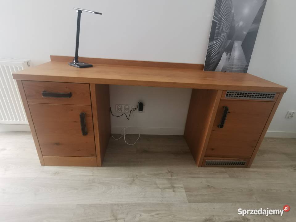 Solidne drewniane biurko 180 75cm wielkopolskie Poznań