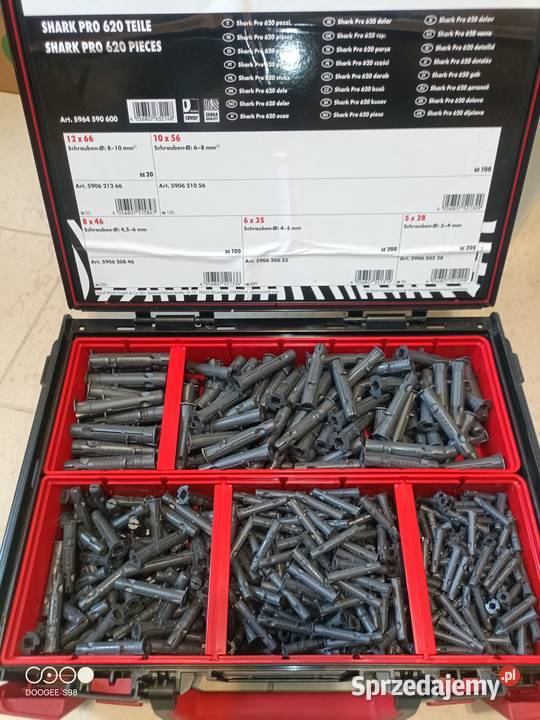 Kołki rozporowe Wrth Shark Pro w walizce Wszemirów