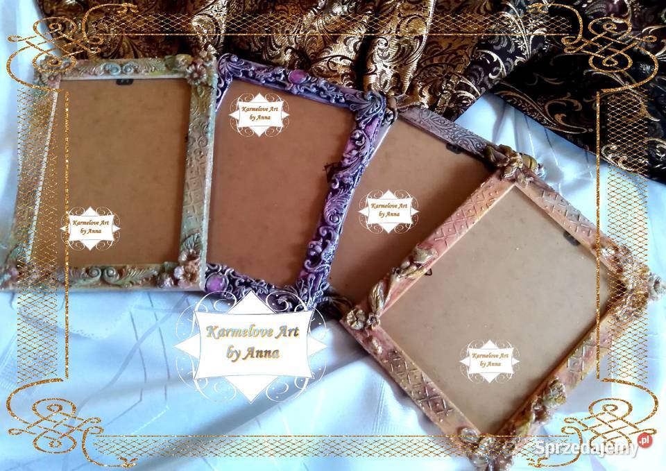 Ramki do zdjęć rękodzieło ornamenty wystrój Warszawa sprzedam