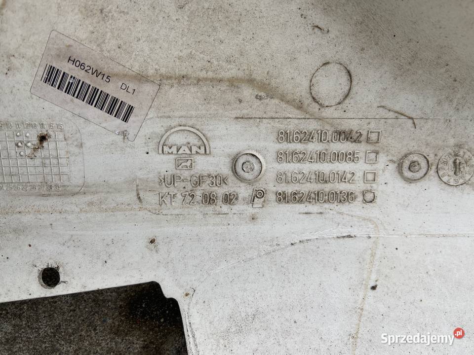 Osłona Słupka Man TGX 81624100041 81624100042 ciężarowe Karoseria Maszewo sprzedam