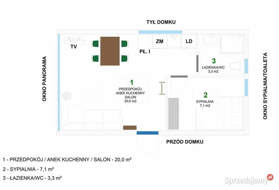 Marwis Mobile Homes Damiano 35m2 antresola 12m2 dolnośląskie