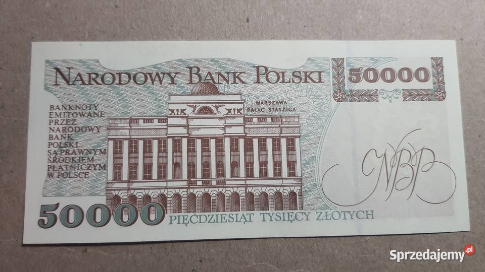 RZADKOŚĆ 50000 złotych 1993 s A UNC Warszawa