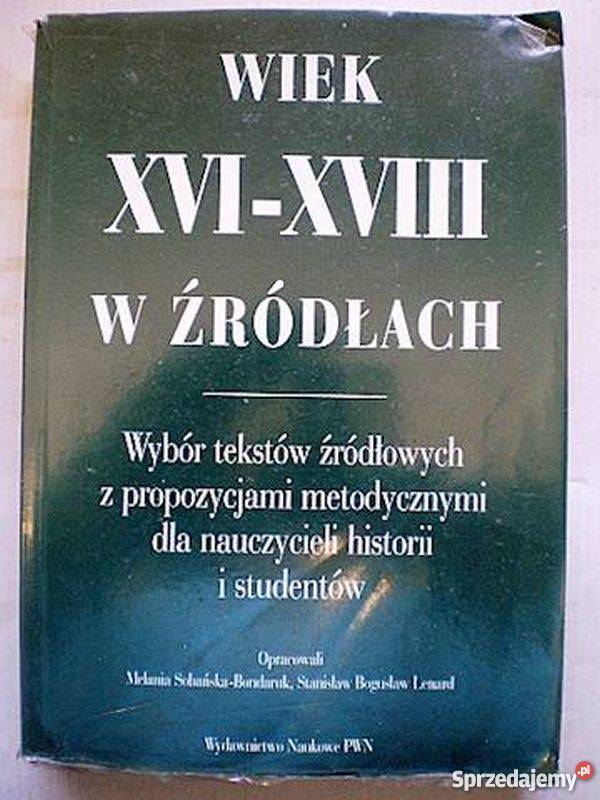 WIEK XVIXVIII W ŹRÓDŁACH Opole