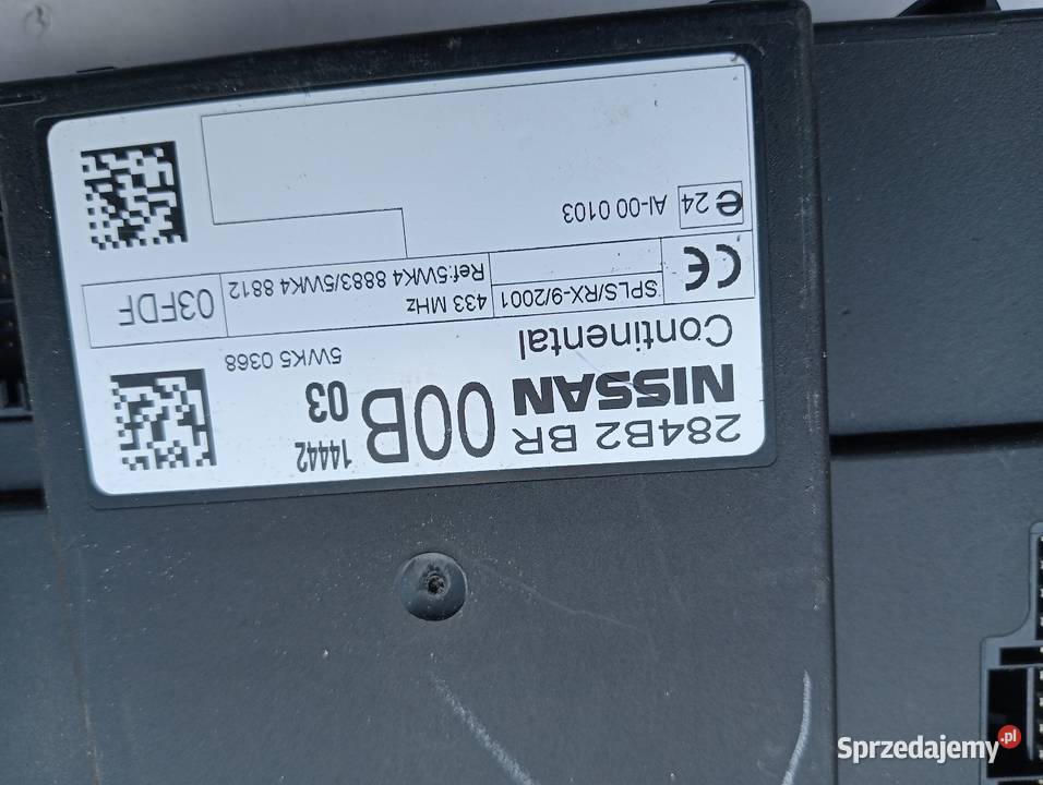 Moduł komfort Nissan Qashqai 284B2BR00B osobowe Lublin