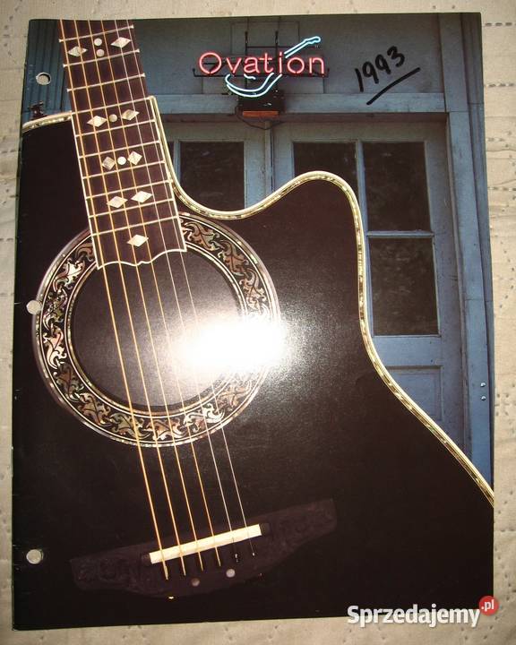 Ovation 1991 katalog gitar Kępice
