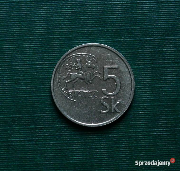 SŁOWACJA 5 koron 1993r Gliwice
