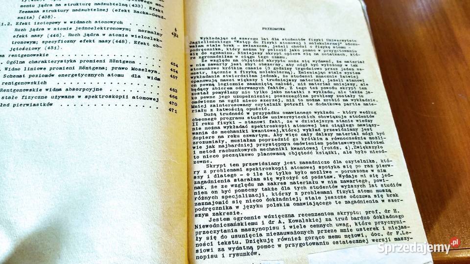 Wstęp do spektroskopii atomowej Zofia Leś pomorskie Gdańsk