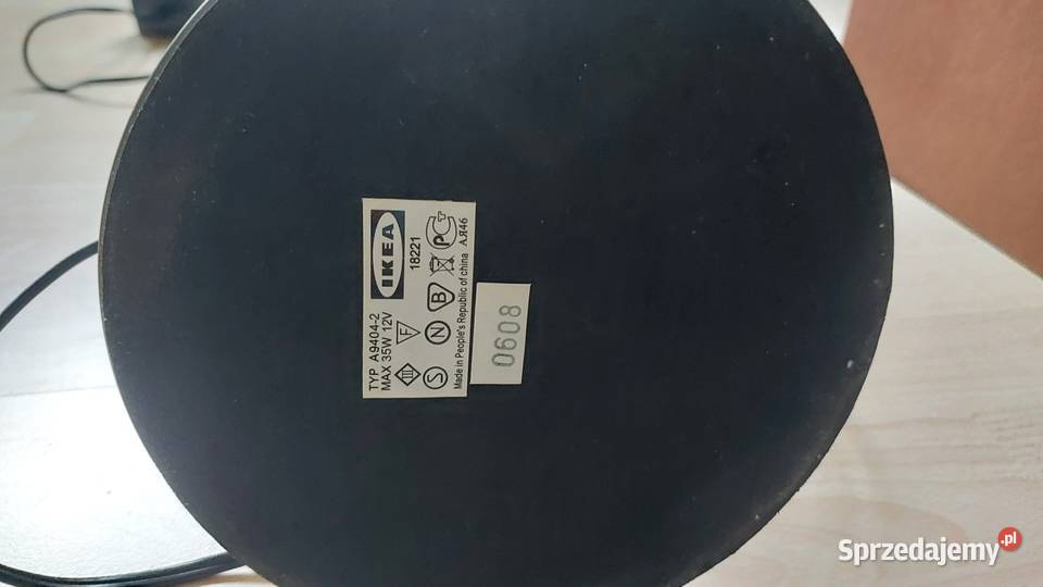 Duża lampa biurkowa aluminiowa IKEA loft typ