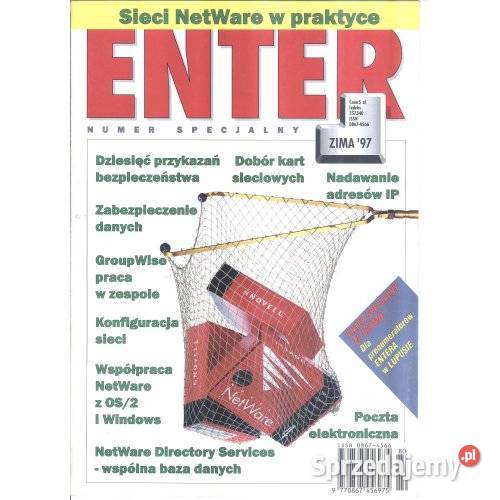Magazyn ENTER Sieci NetWare w praktyce numer sprzedam
