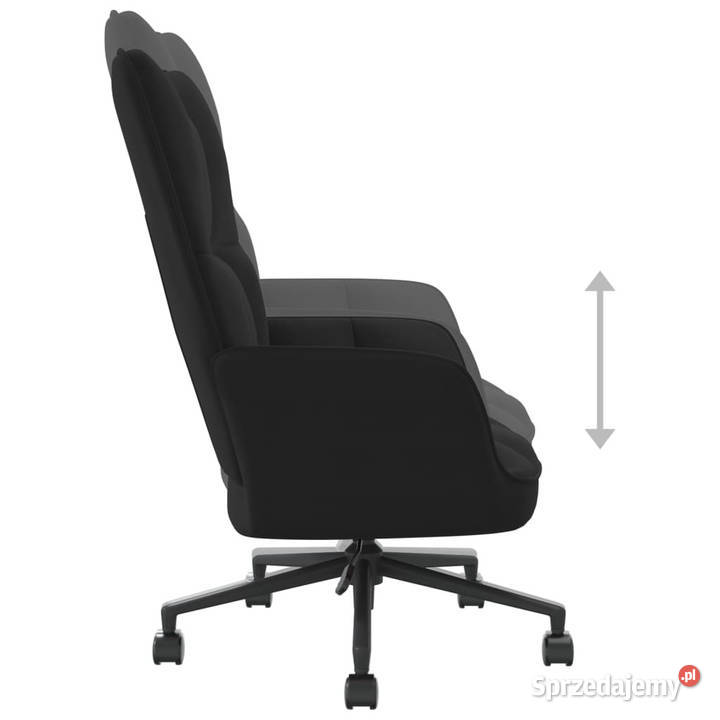 Fotel czarny obity aksamitem WM328178 Dom i Ogród mazowieckie Warszawa sprzedam