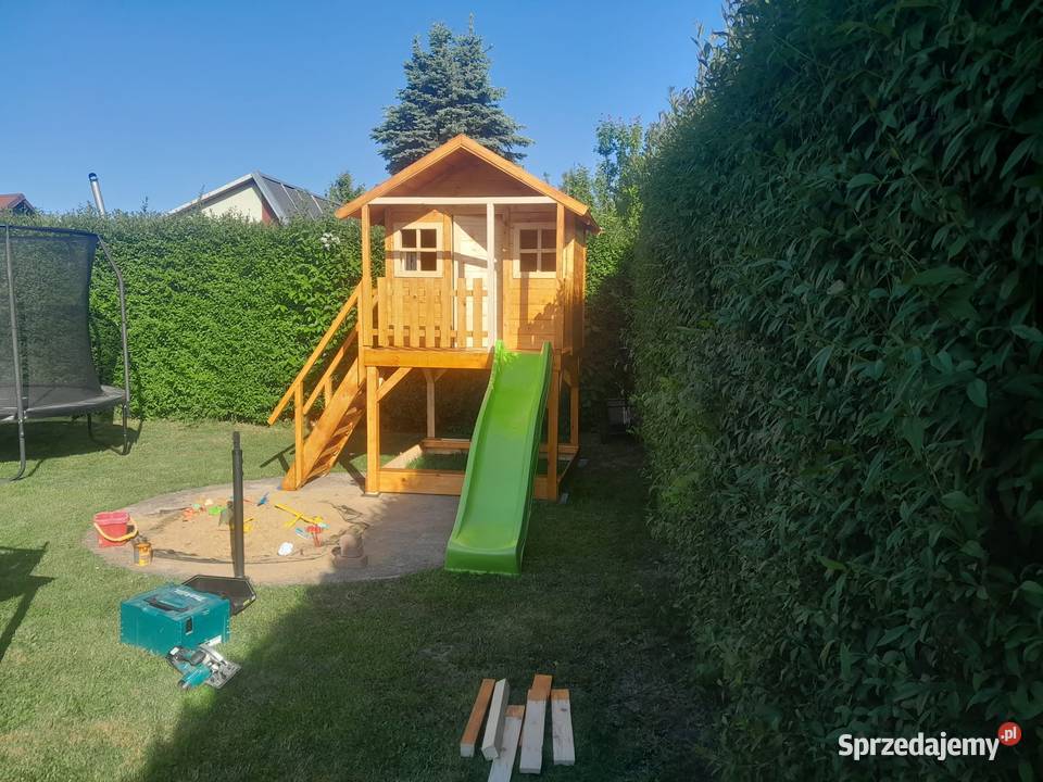 Domek drewniany plac zabaw dzieci Rzeszów
