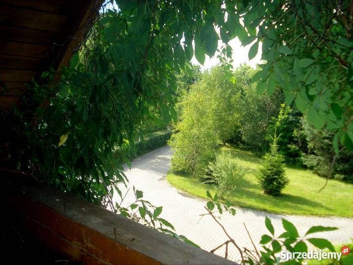 dom z bali drewnianych z parkiem 1 5 hektara 15000m2